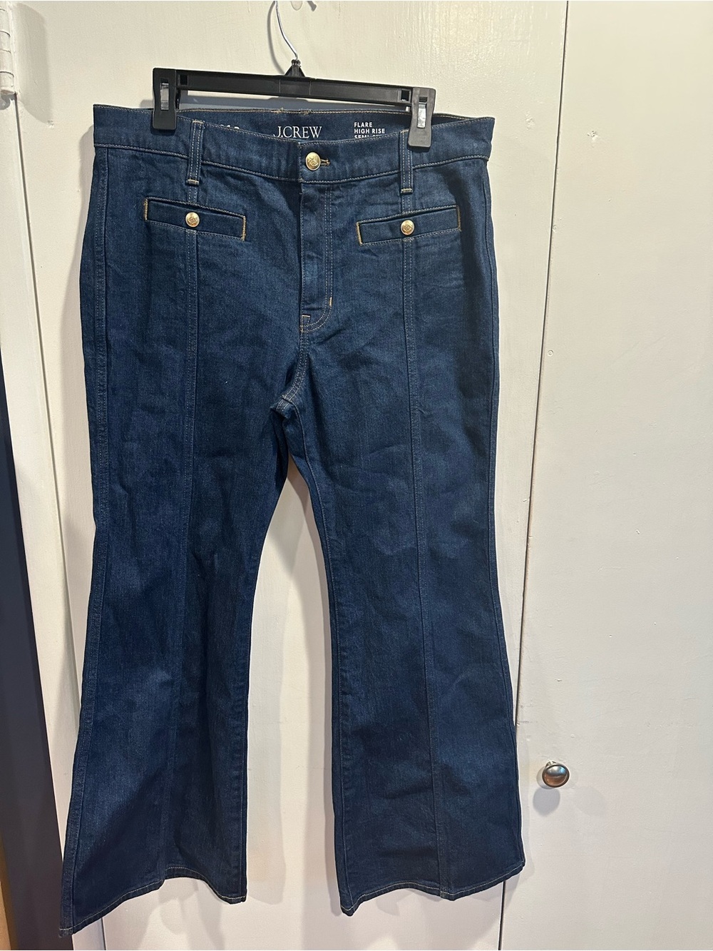 J. Crew Dark Blue Boot Cut Jeans